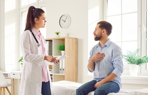 Man at Doctor's Office
